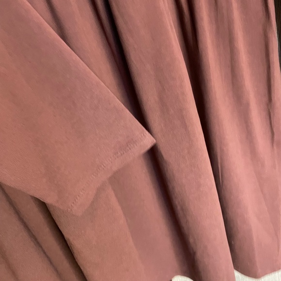 NWT! THREADBARE maternity brown long sleeve  smock t-shirt dress 8 - Picture 9 of 9